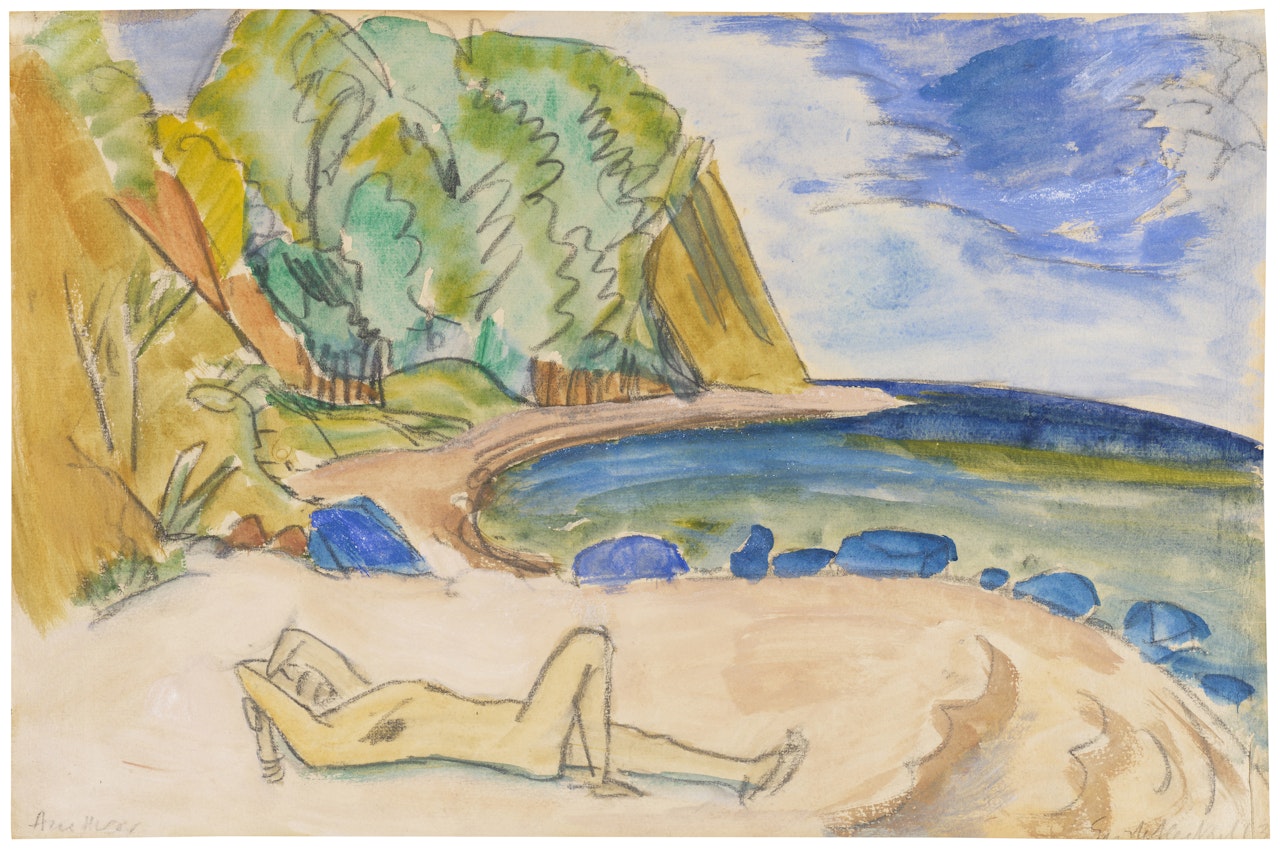 Am Meer (Strand) by Erich Heckel