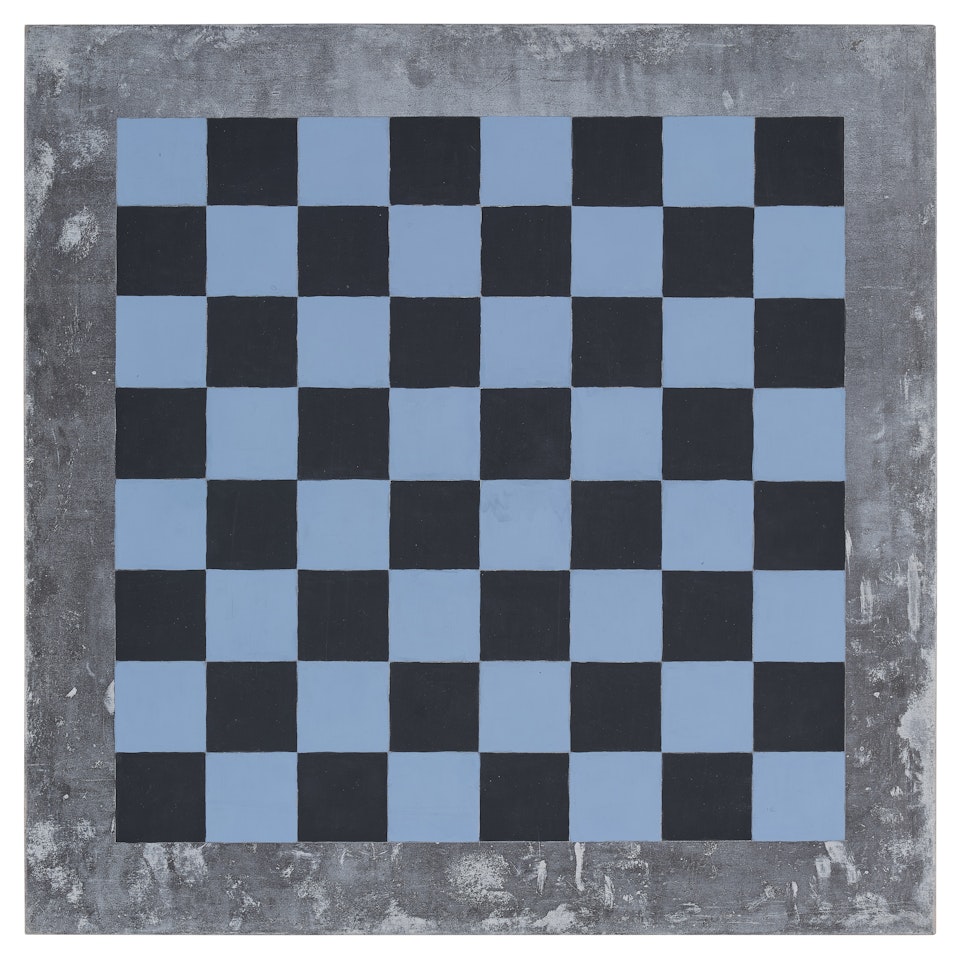 Untitled (Lead Checks: 4) by Sherrie Levine