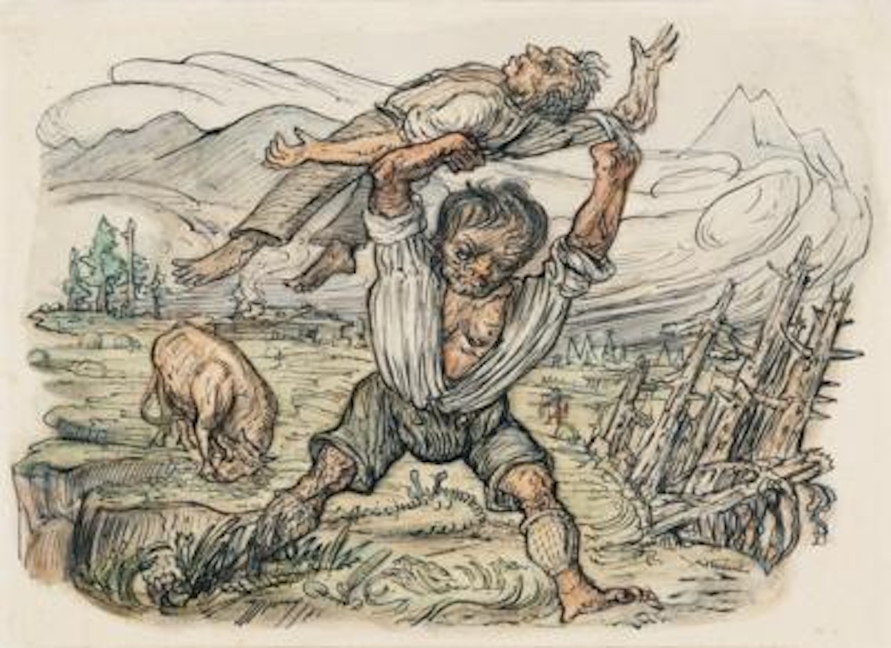 “Der Nebenbuhler” by Alfred Kubin