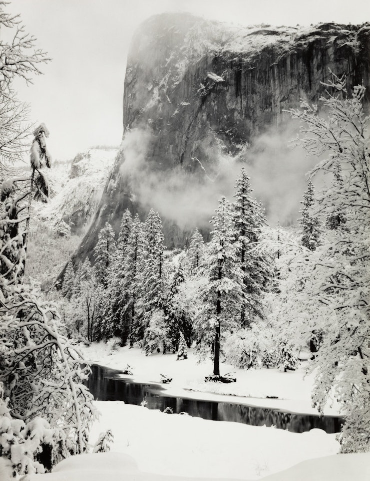 El Capitan, Winter, Yosemite National Park by Ansel Adams