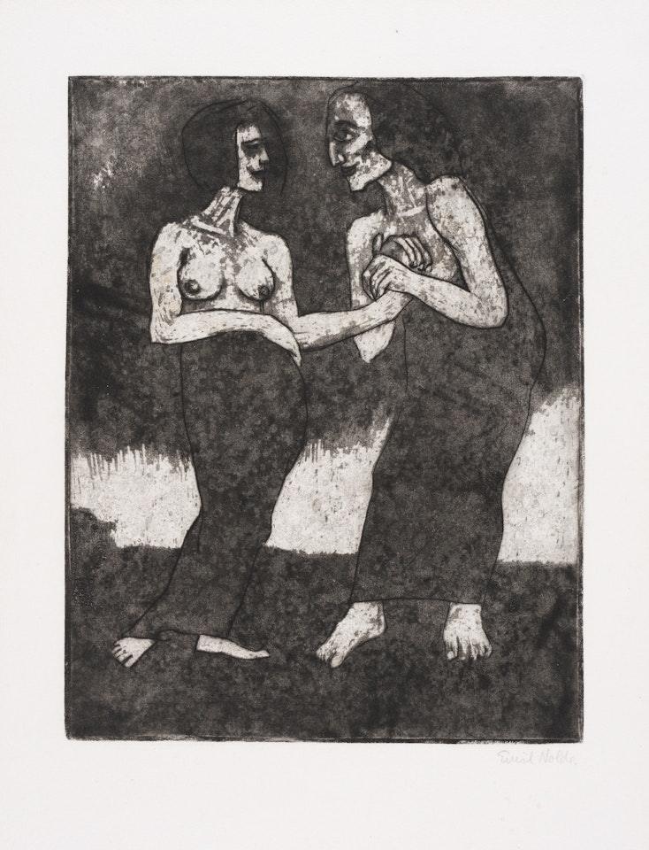 Mann und Mädchen by Emil Nolde