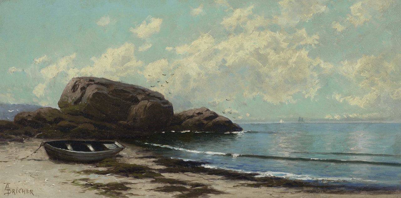 Seascape with a Dory by Alfred Thompson Bricher