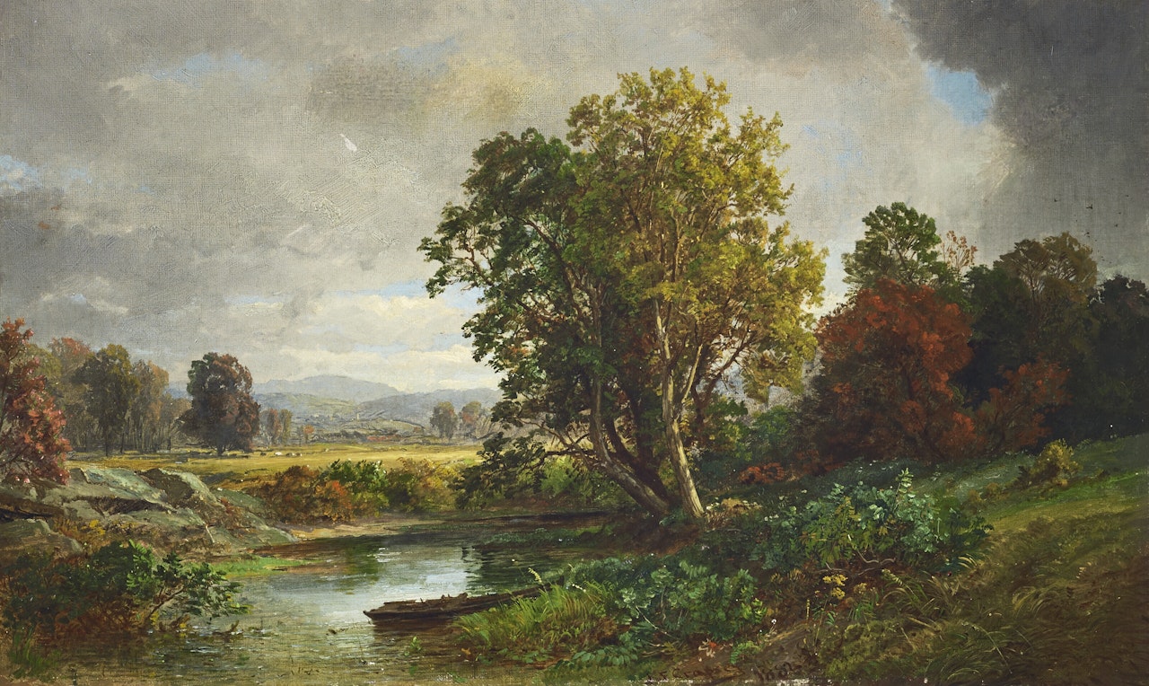 The Abandoned Skiff by Jasper Francis Cropsey