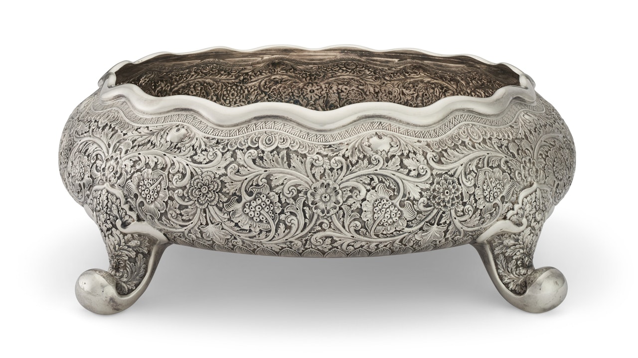 AN AMERICAN SILVER CENTERPIECE BOWL by Tiffany & Co.