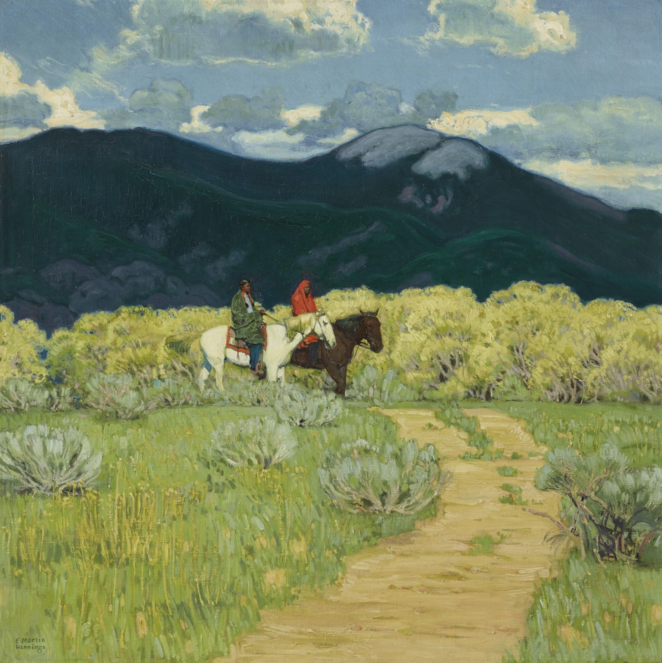 Along the Greasewood Trail by Ernest Martin Hennings