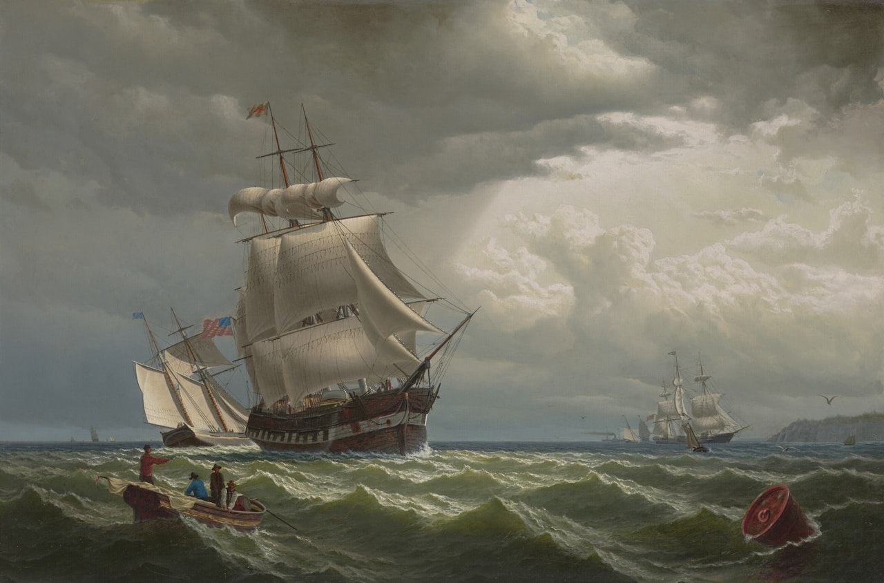 Ships off a Northern Headland by William Bradford