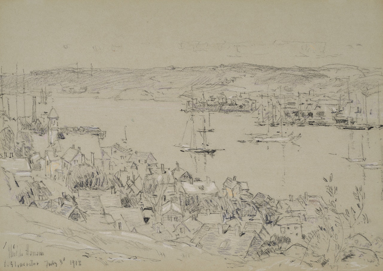 Study for 'Outer Harbor, Gloucester' by Childe Hassam