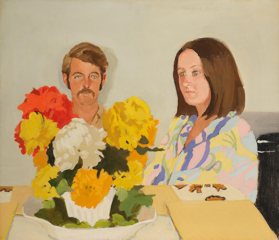 Double Portrait (Mr. and Mrs. Reynold Hardie) by Fairfield Porter