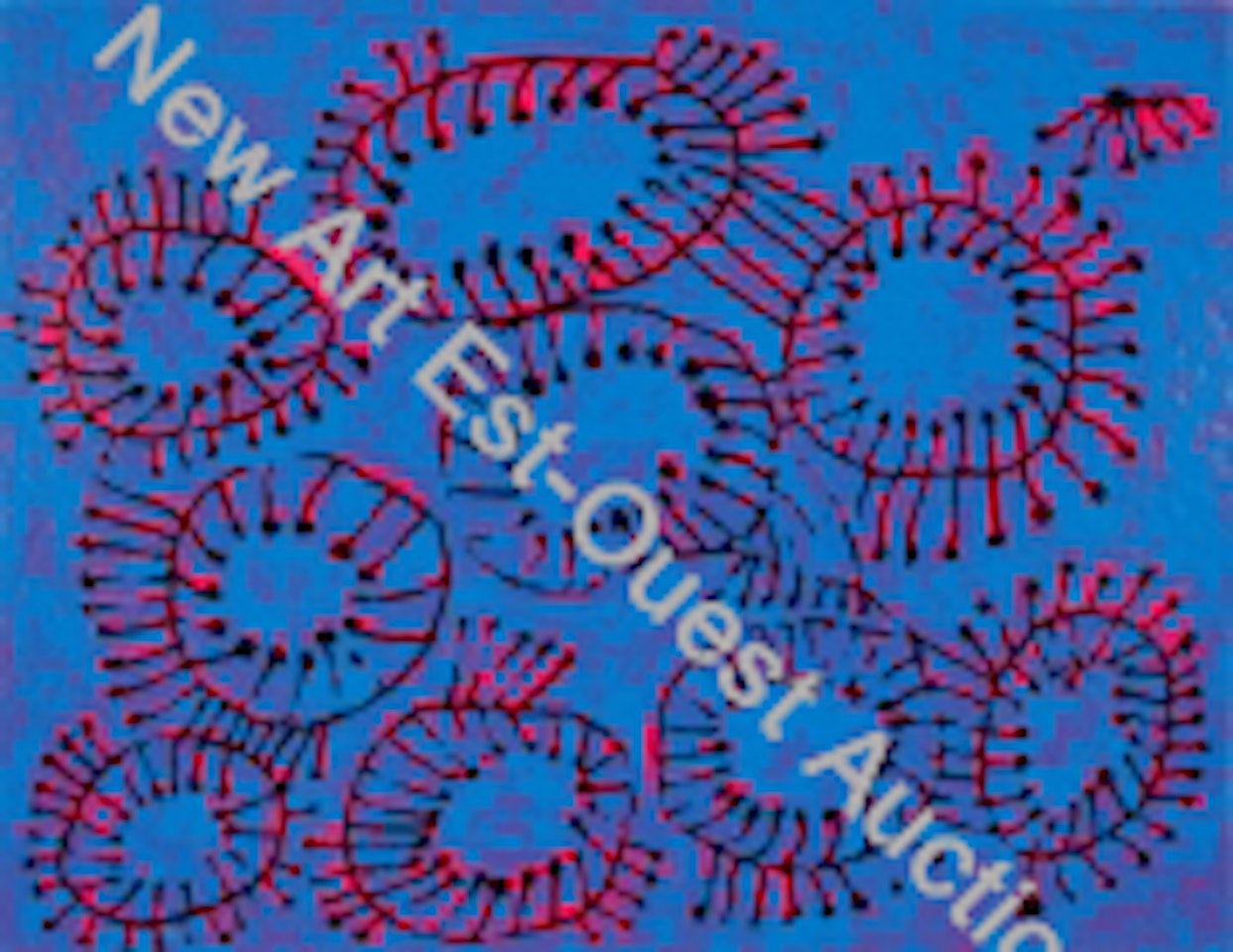 PETALS ARE SOARING INTO THE AIR by Yayoi Kusama
