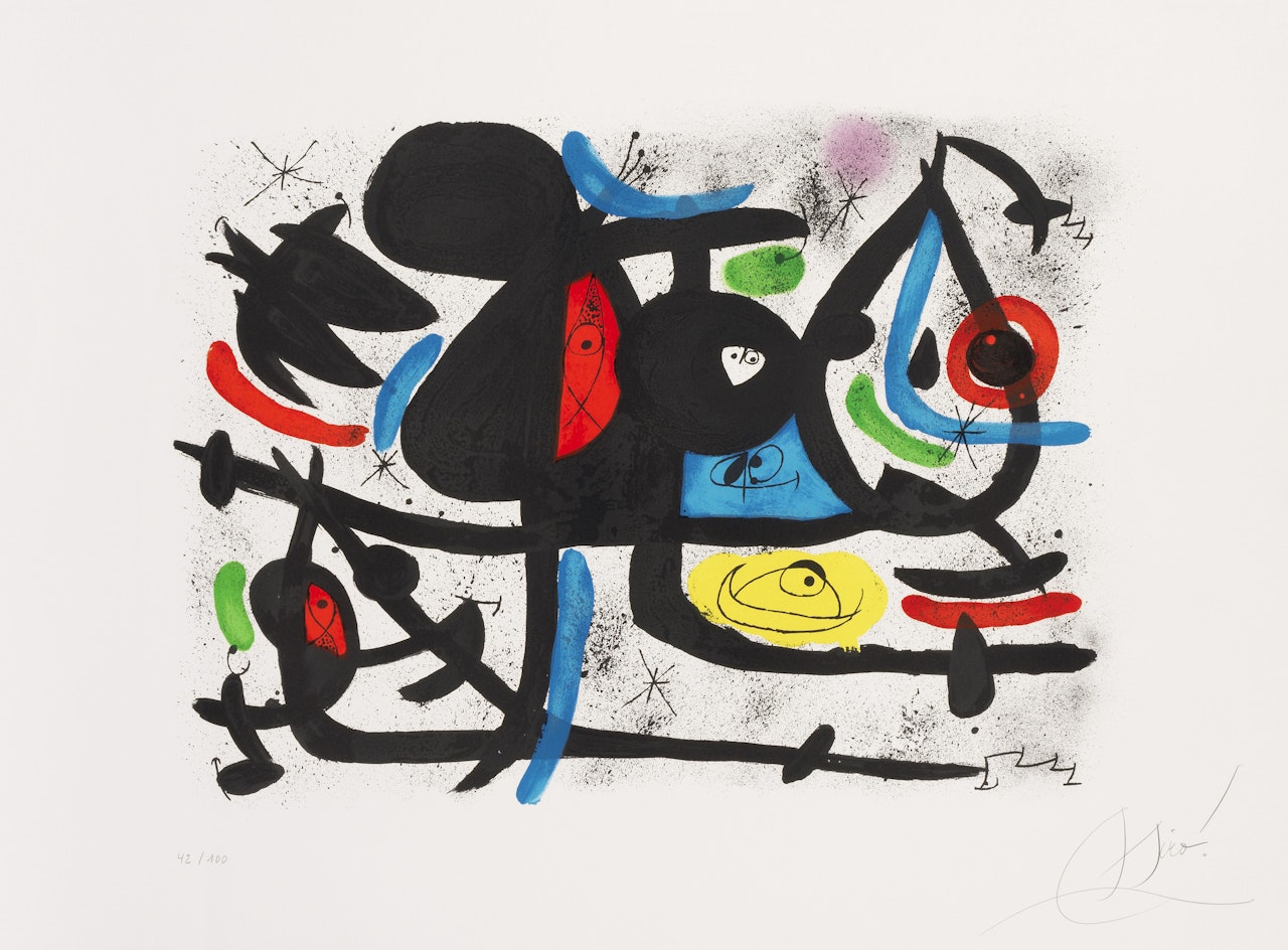 La Luge des Amants II by Joan Miró