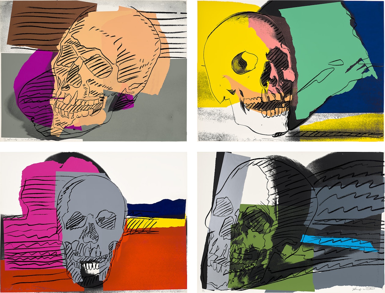 Skulls (F. & S. 157-160) by Andy Warhol