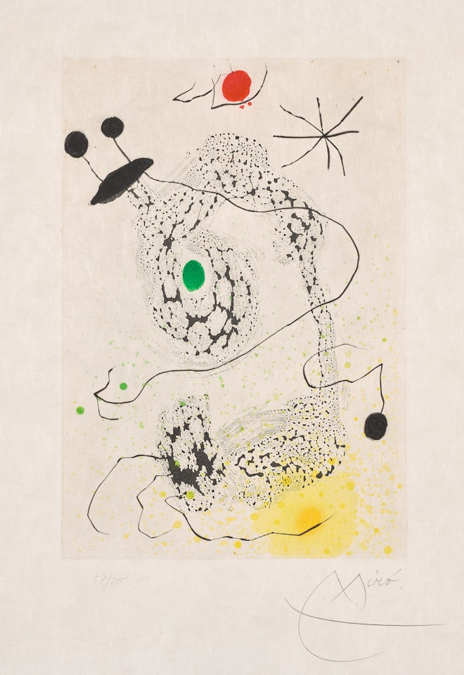 Passacaille (Passacaglia) (D. 457) by Joan Miró