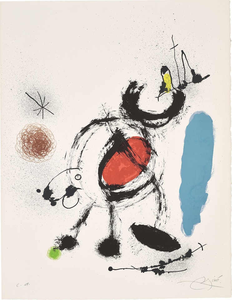 Oiseau migrateur (Migratory Bird): plate V (M. 655) by Joan Miró