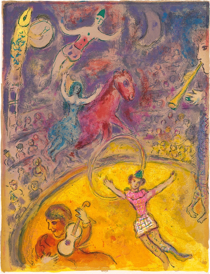 Le cirque (The Circus): plate 23 (M. 512, C. Bks. 68) by Marc Chagall