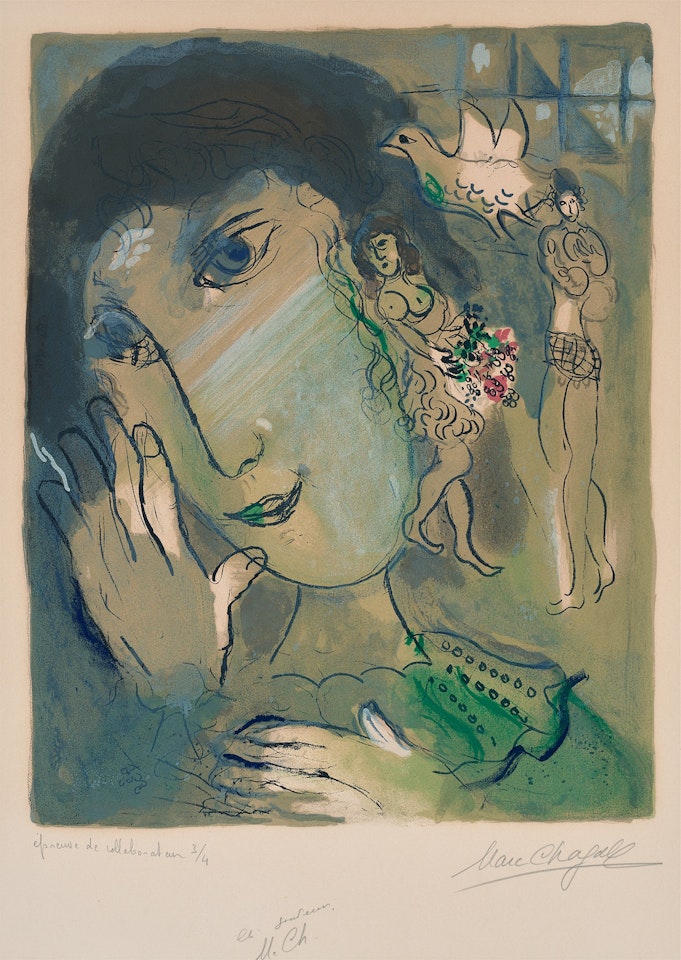 Le poète (The Poet) (M. 442) by Marc Chagall