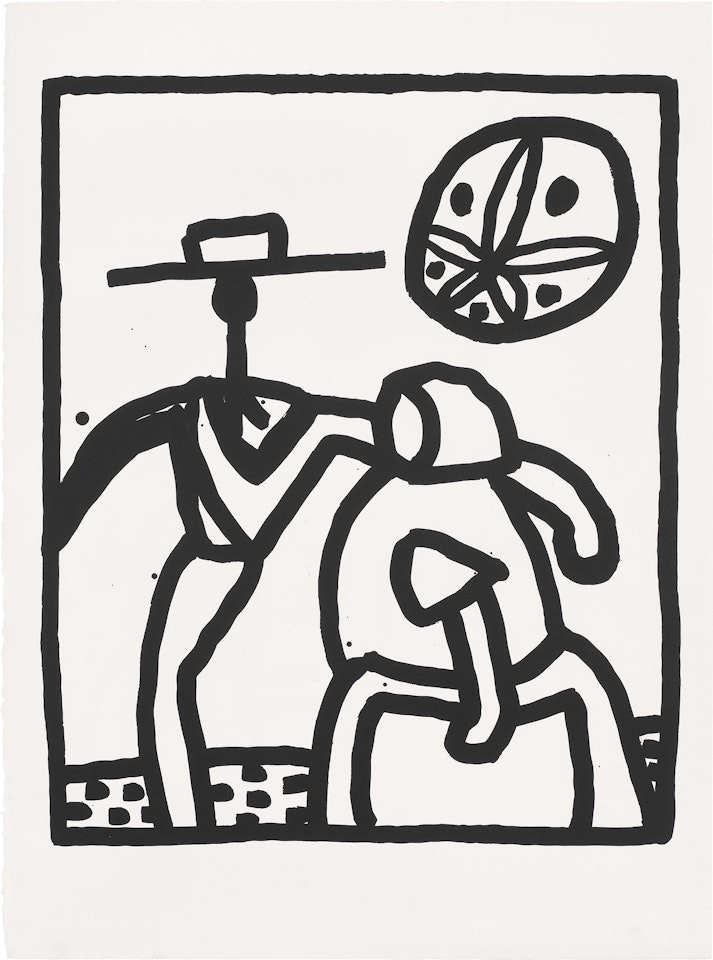 Untitled (Kutztown) (L. pp. 134-135) by Keith Haring