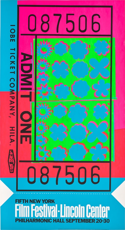 Lincoln Center Ticket (see F. & S. 19, R. p. 130) by Andy Warhol