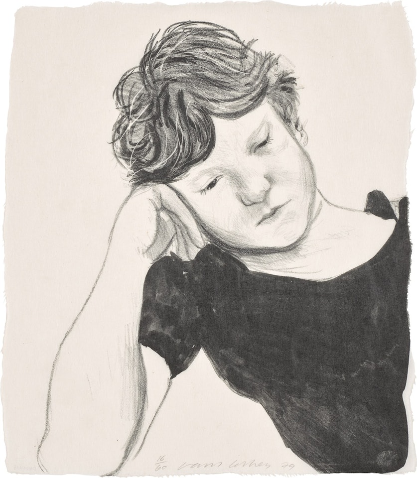 Byron on Hand (T.G. 264, M.C.A.T. 218) by David Hockney