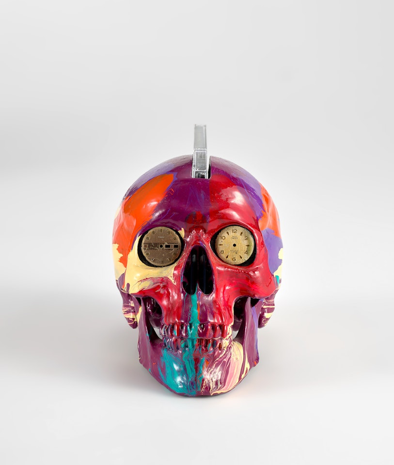 The Hours Spin Skull by Damien Hirst