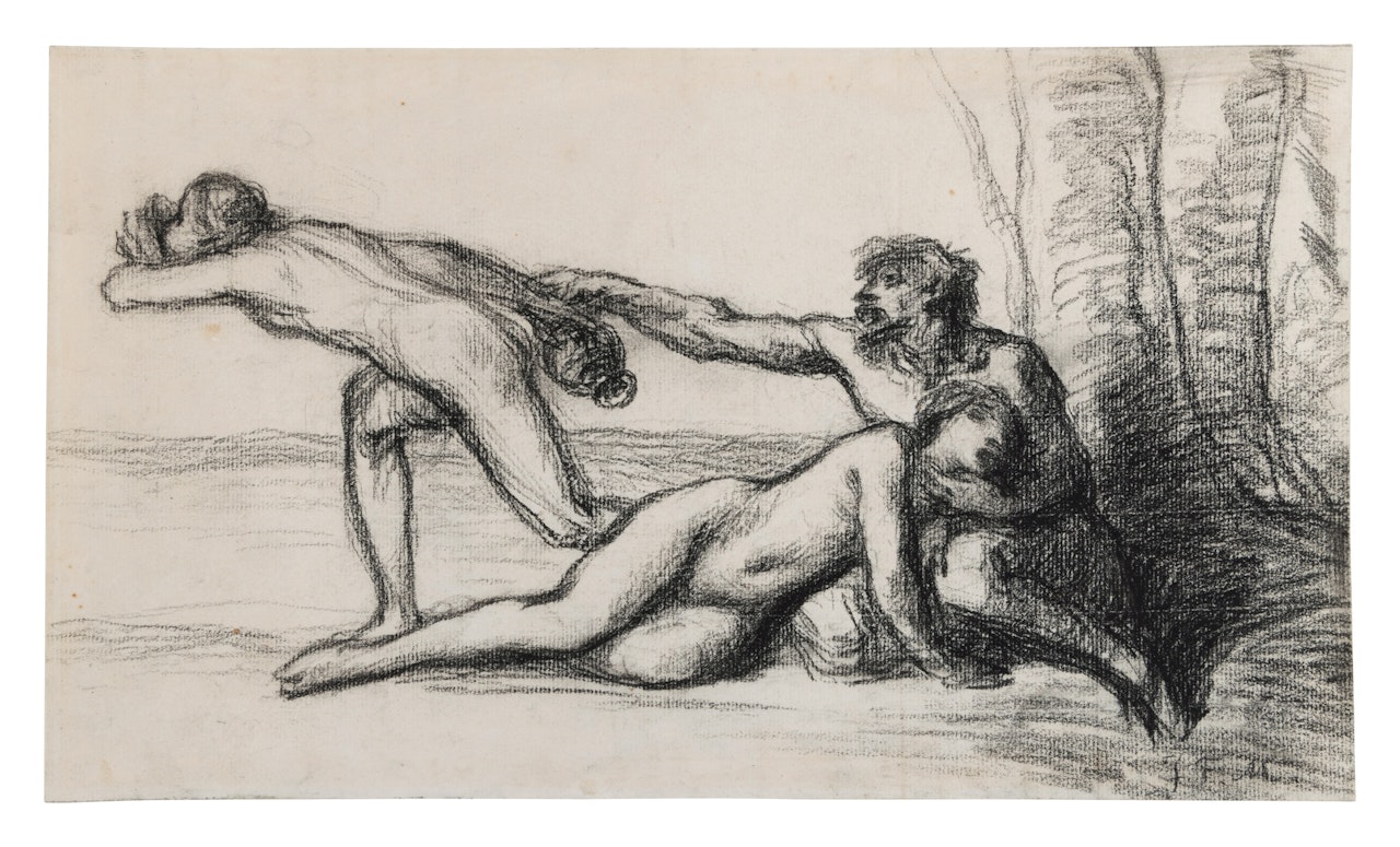Lot and His Daughters by Jean-François Millet