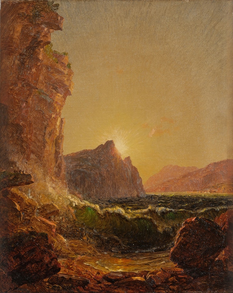Sunset at Sea (Dorset Coast) by Jasper Francis Cropsey