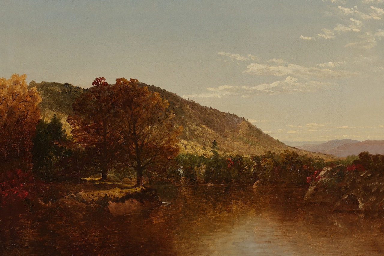 An Adirondack Pond by John Frederick Kensett