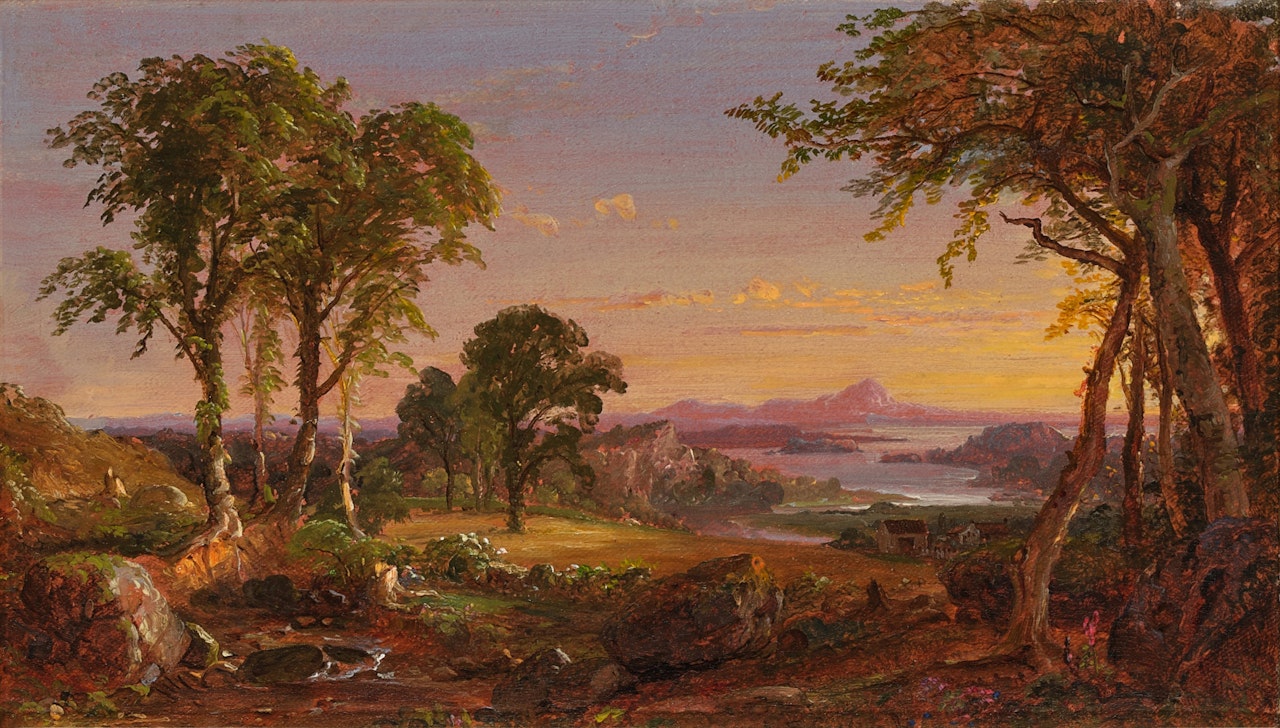 View on the Connecticut by Jasper Francis Cropsey