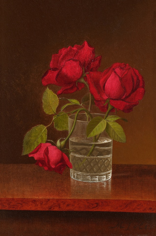 Still Life of Roses by Martin Johnson Heade