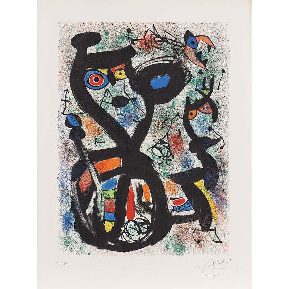 The Cat by Joan Miró