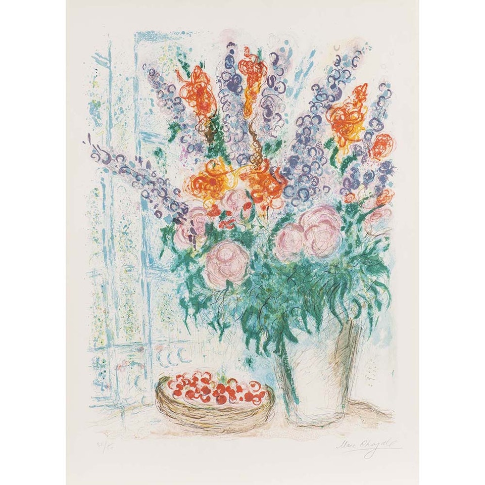 The big bouquet by Marc Chagall