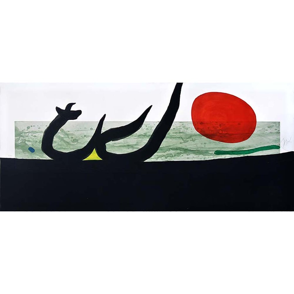 La Grève noire; The Black Strike by Joan Miró