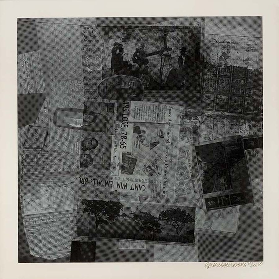 Surface Series from currents by Robert Rauschenberg