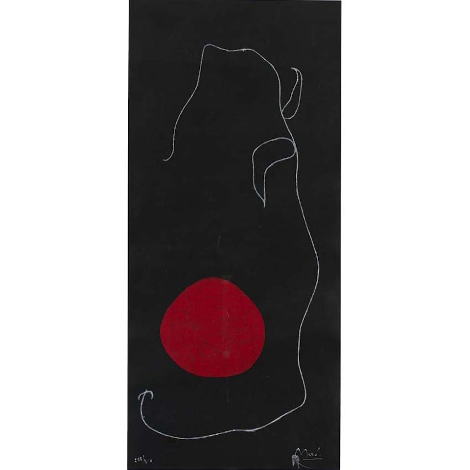 Oiseau devant le ciel; Bird in front of the sky by Joan Miró
