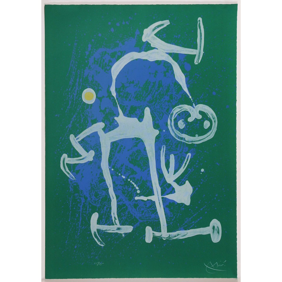 L"Illétré bleu et blanc; The Blue and White Illétré by Joan Miró
