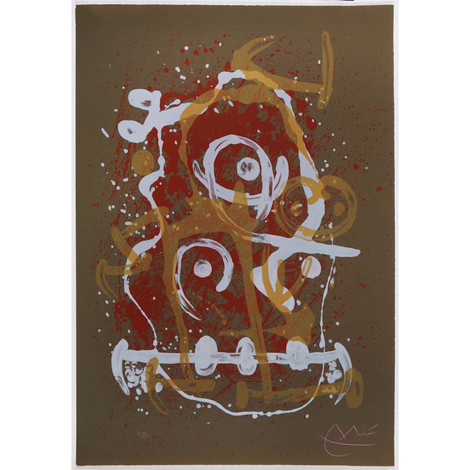 Riding - brown; Ride - brown by Joan Miró