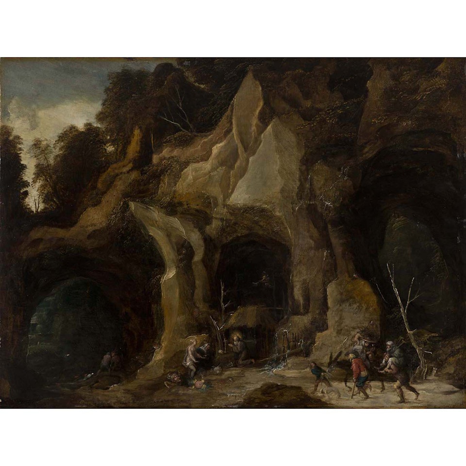The temptation of Saint Anthony by Joos de Momper the Younger