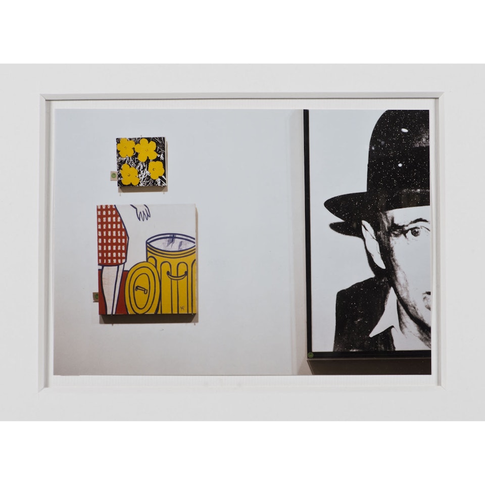 A spot on wall by Louise Lawler