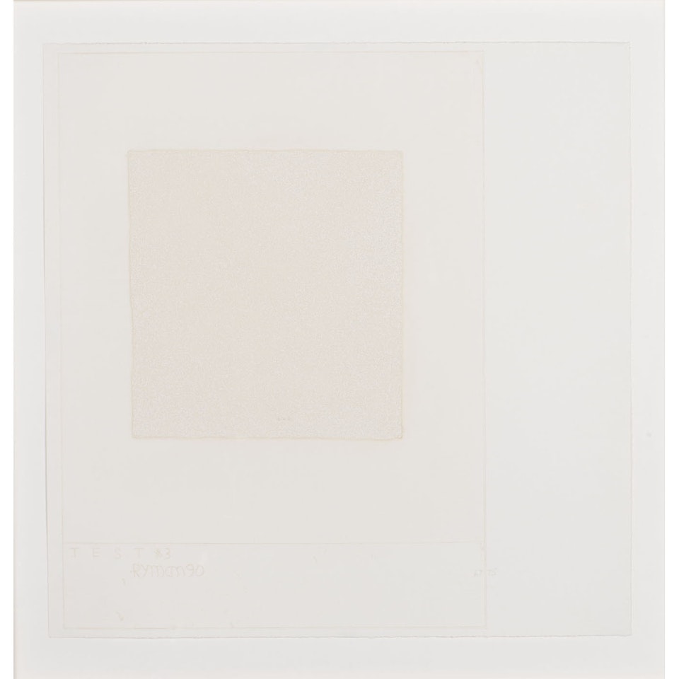 Test Plate 3 by Robert Ryman