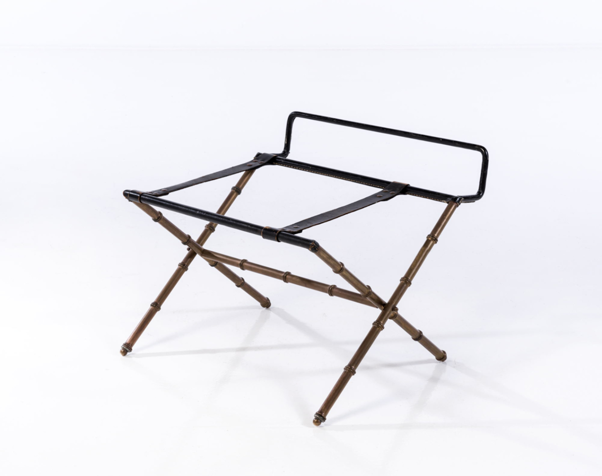 Luggage rack by Jacques Adnet
