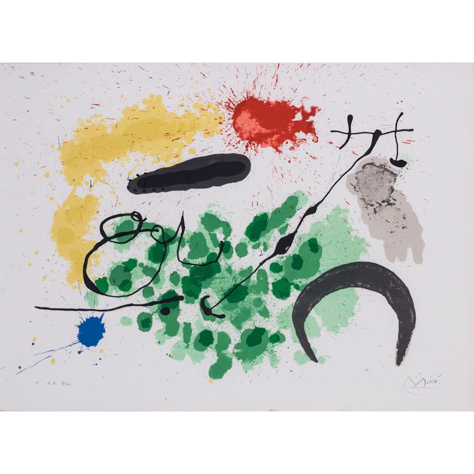 Lizard with Golden Feathers by Joan Miró