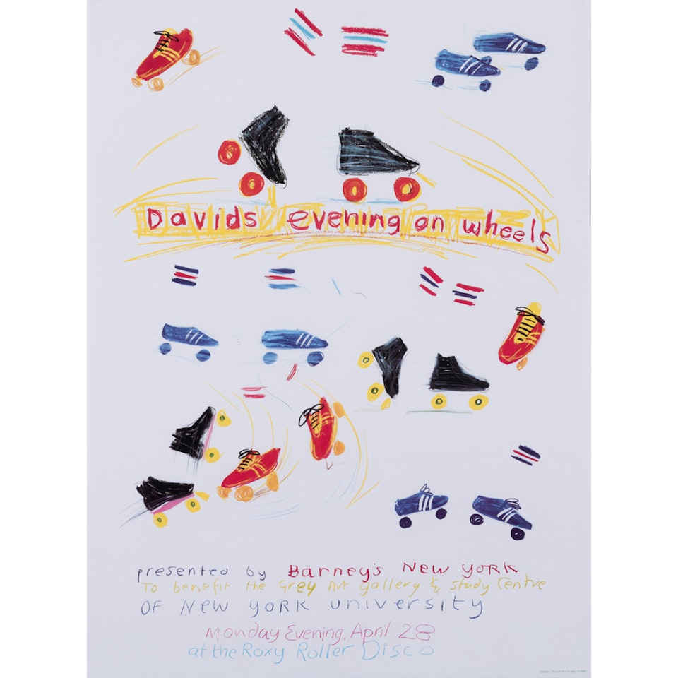 David"s Evening on Wheels by David Hockney