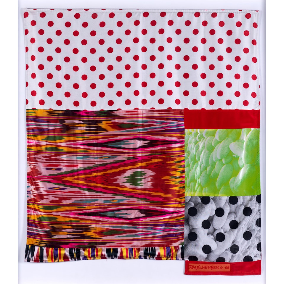 Samarkand Stitches #VII from the Samarkand Stitches series by Robert Rauschenberg