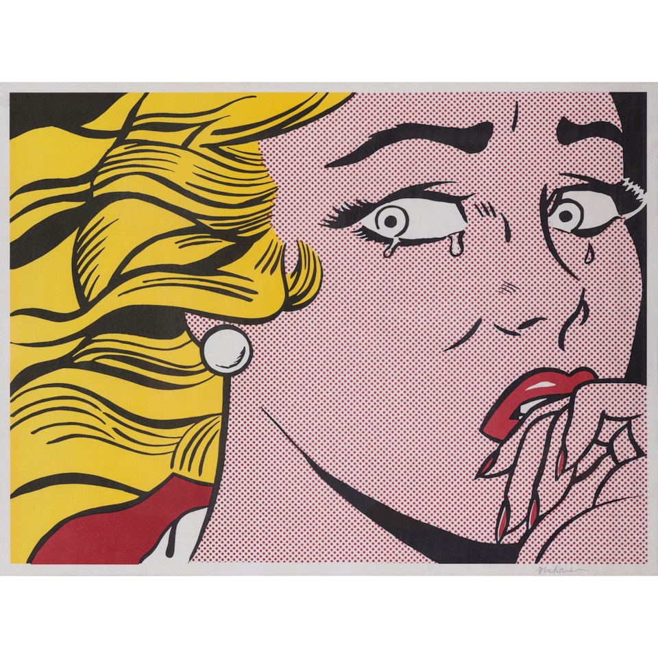 Crying girl by Roy Lichtenstein