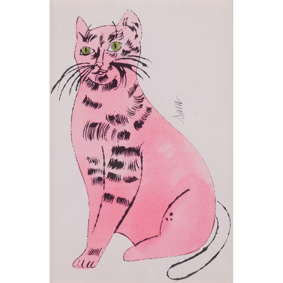 Sam the Cat, from "25 Cats Name(d) Sam and
One Blue Pussy" by Andy Warhol