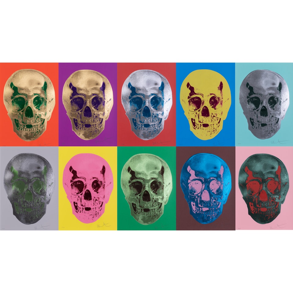 Till Death Do Us Part - The complete suit of 10 screeprint by Damien Hirst