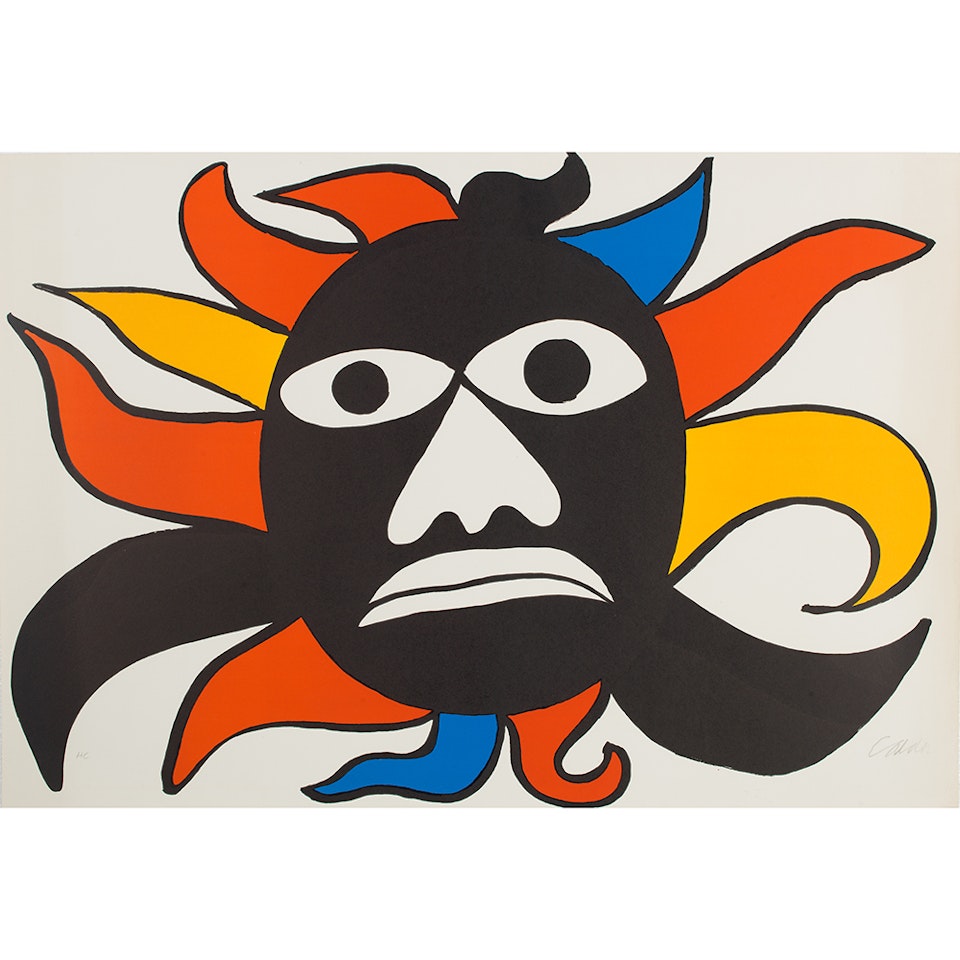 The multicolored sun by Alexander Calder