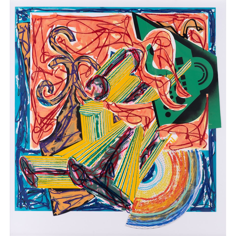 The Butcher Came and Slew the Ox, after El Lissitzky"s "Had Gadya" by Frank Stella
