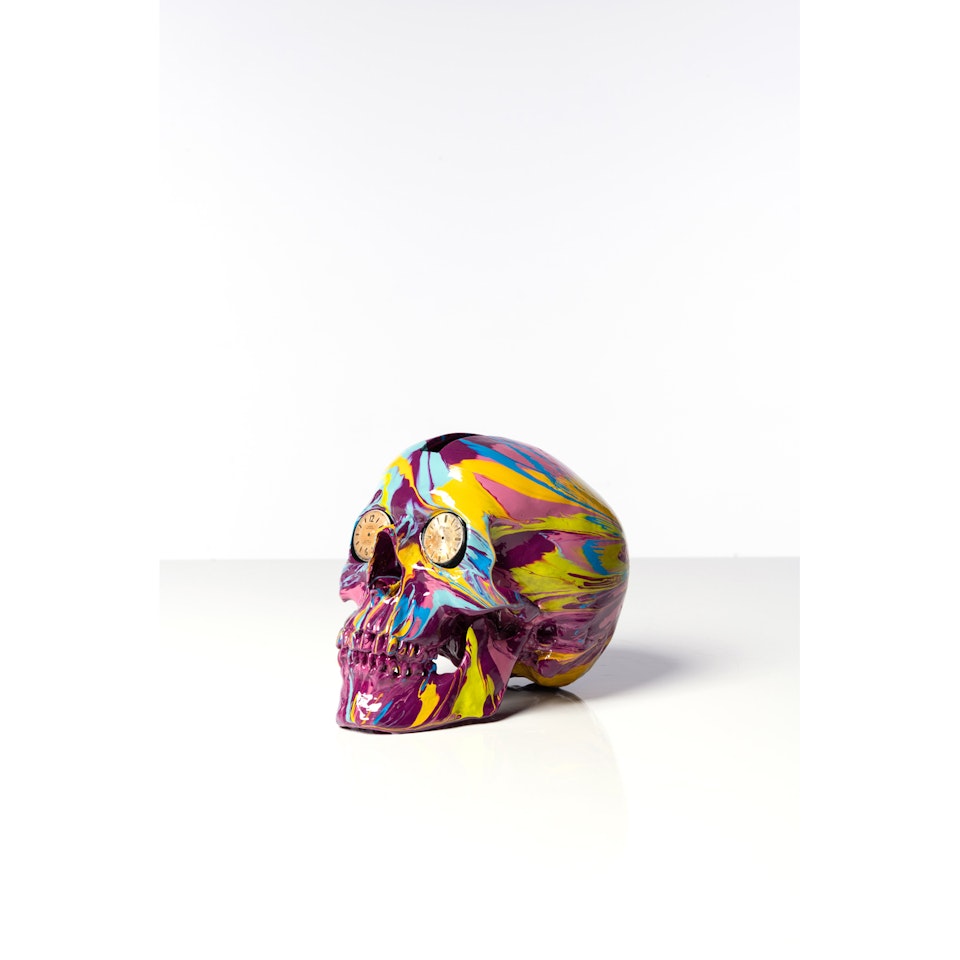 "The Hours" Spin Skull by Damien Hirst