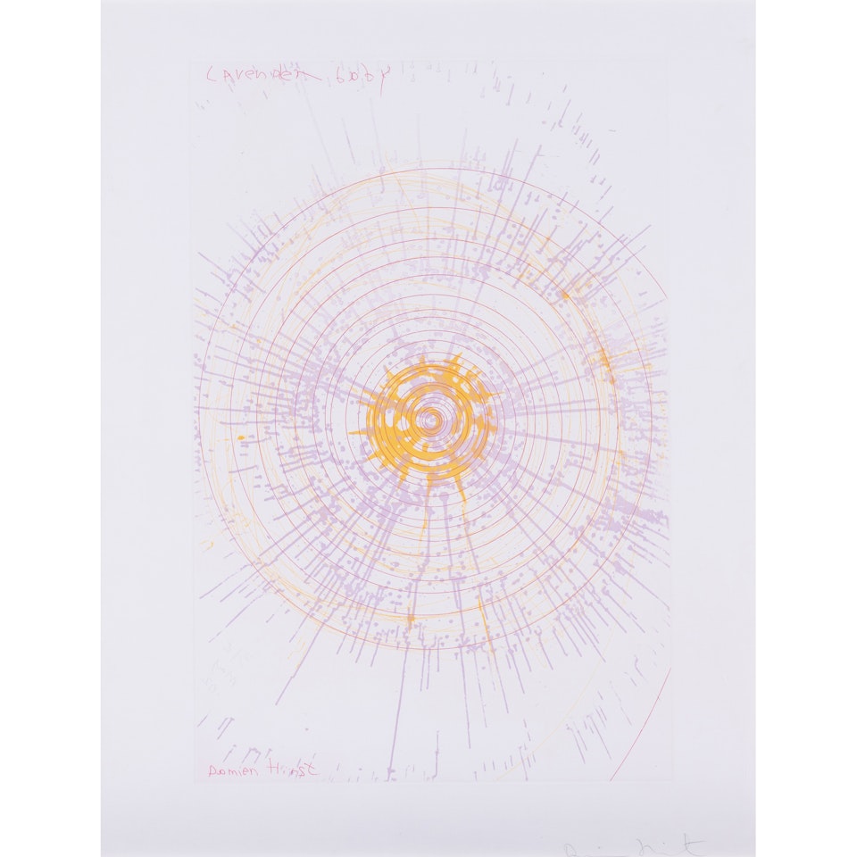 Lavender Baby, issue du portfolio "In a Spin, the Action of the World on Things I" by Damien Hirst