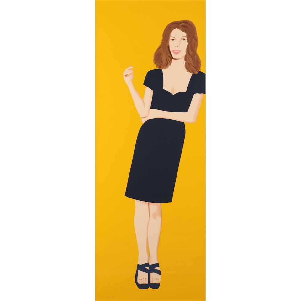Cecily (Brown), Black Dress II by Alex Katz